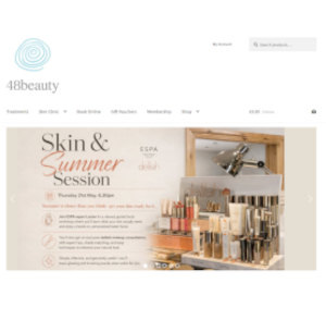 48 Beauty website mockup